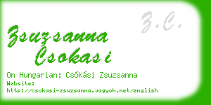 zsuzsanna csokasi business card