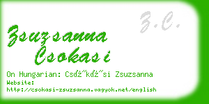 zsuzsanna csokasi business card